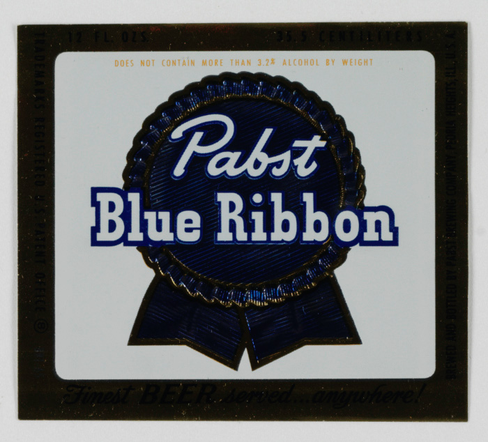 Pabst Blue Ribbon Beer Label