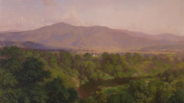 Blue Ridge Mountains - "Afternoon, Hawks Bill River, Blue Ridge Mountains" by John Ross Key, about 1908