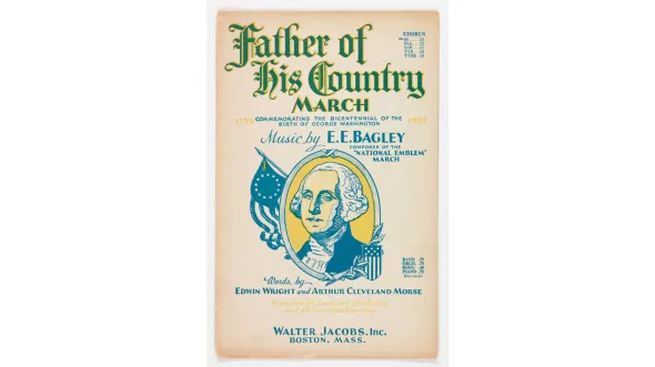 Sheet music for "Father of his Country March"