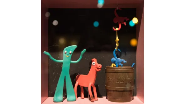 A color photograph of Gumby and Pokey