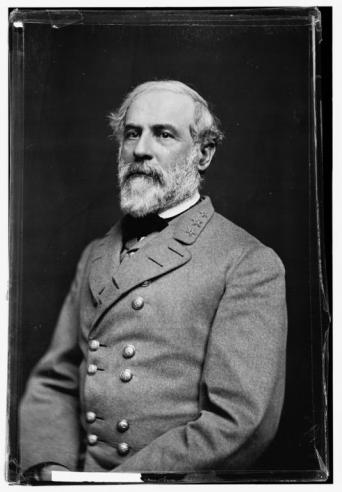 Black and white portrait of Robert E. Lee